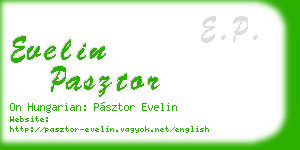 evelin pasztor business card